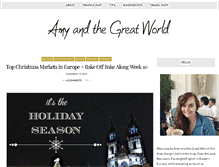 Tablet Screenshot of amyandthegreatworld.com